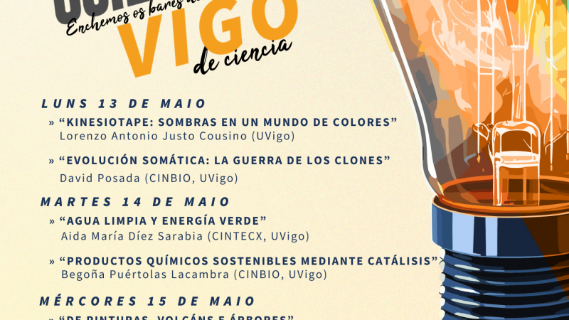 O científico participa coa charla 'De pinturas, volcáns e árbores' nesta serie de charlas en locais de Vigo e Ourense 